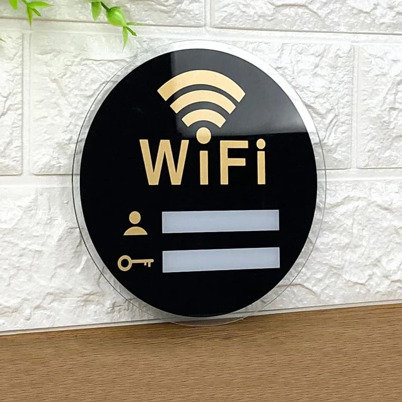 Welcome WiFi Password Sign for Airbnb Guest Arrival view 6