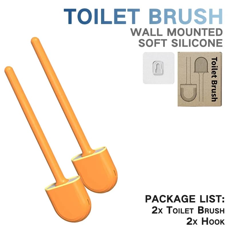 Silicone Toilet Brush Set for Airbnb Bathroom | Modern Cleaning Kit view 7