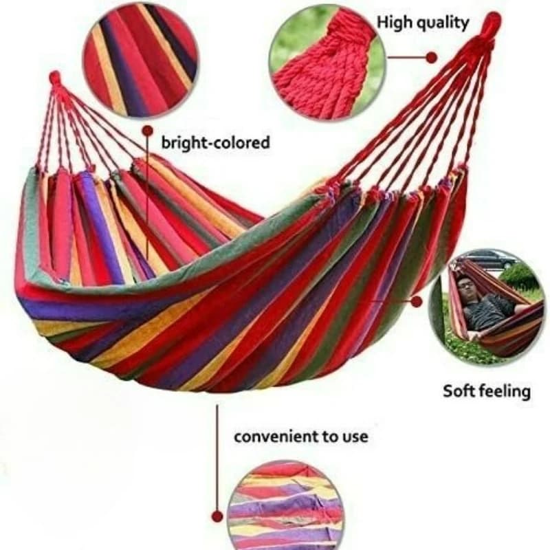 Portable Canvas Hammock Chair for Airbnb Outdoor Spaces | STR Patio view 6