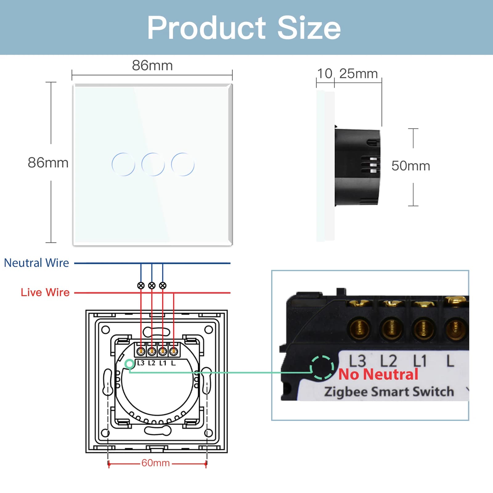 Smart Zigbee Touch Light Switch for Airbnb & STR Tech Upgrades view 6
