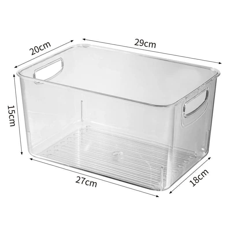 Clear Refrigerator Storage Box for Airbnb Kitchen Organization view 8