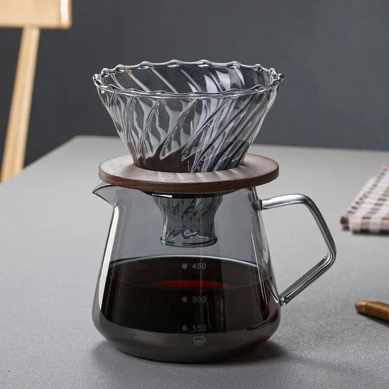 Minimalist Pour-Over Coffee Maker Set for Airbnb Kitchens view 7