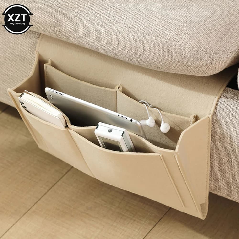 Felt Bedside Storage Organizer for Airbnb Bedroom Hosts view 3