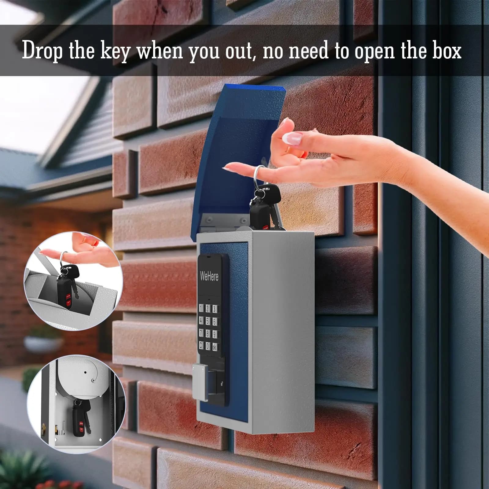 Smart Key Lock Box with Bluetooth for Airbnb Self Check-In view 4