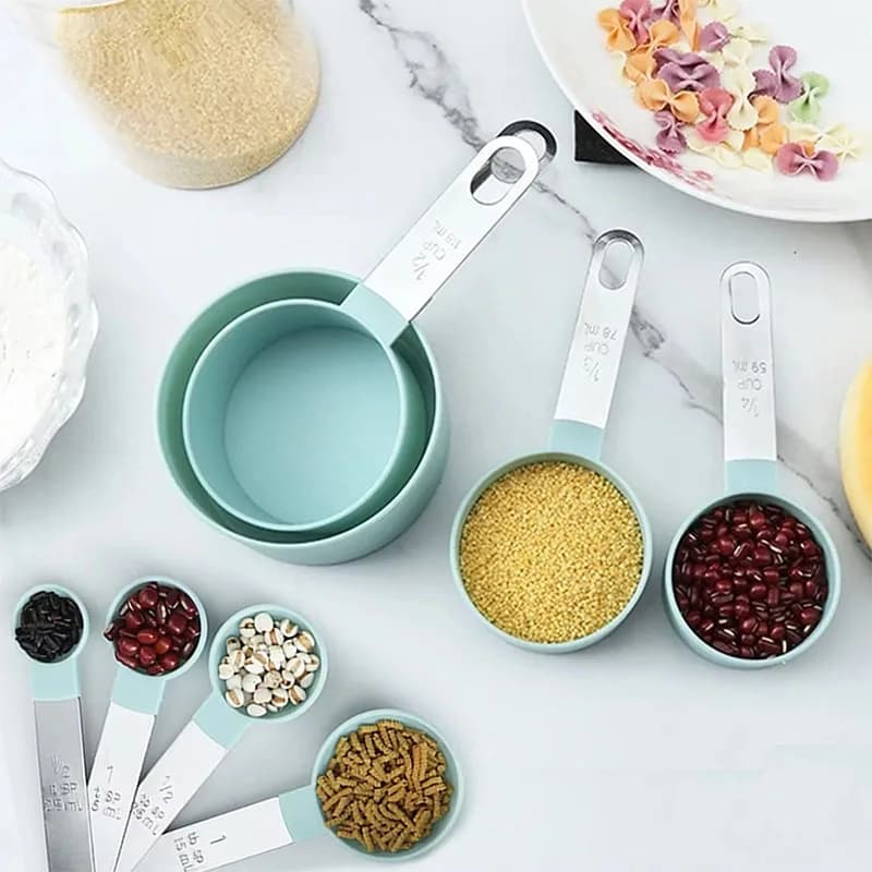 8PCS Measuring Cup & Spoon Set for Airbnb Kitchen Essentials view 5