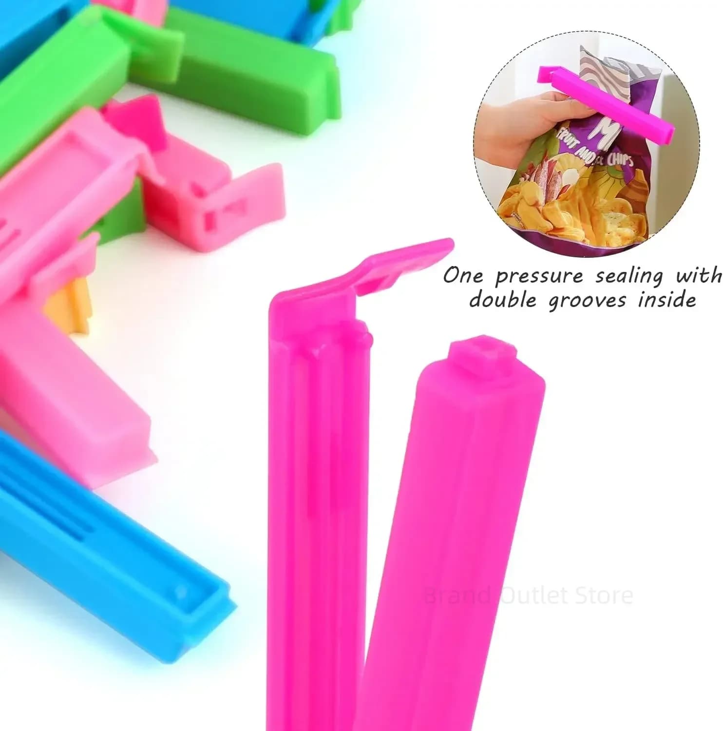 Food Bag Clips Set for Airbnb Kitchen | STR Kitchen Essentials view 3