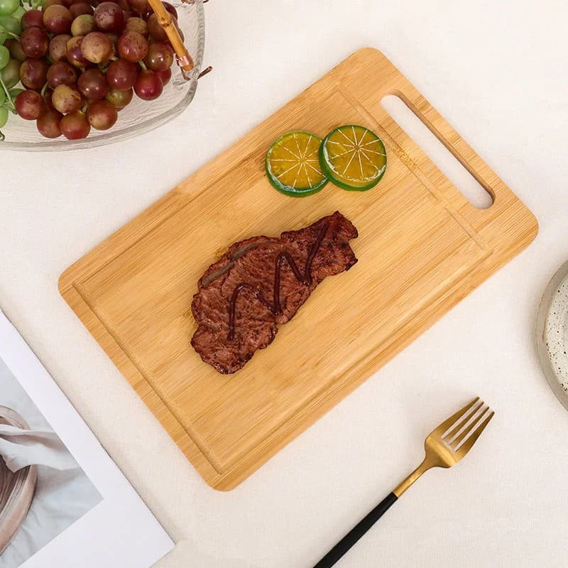 Double-Sided Bamboo Cutting Board for Airbnb Kitchen Hosts view 2