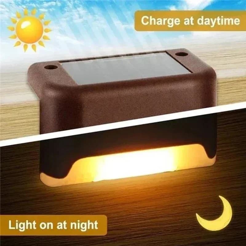 Solar LED Step Lights for Airbnb Outdoor Spaces | Waterproof Patio Decor view 5