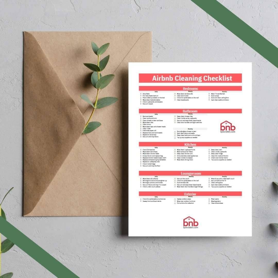 Airbnb Cleaning Checklist for Turnovers (Printable PDF) view 4