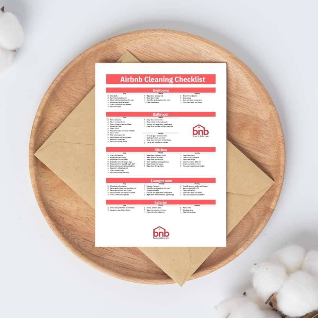 Airbnb Cleaning Checklist for Turnovers (Printable PDF) view 5