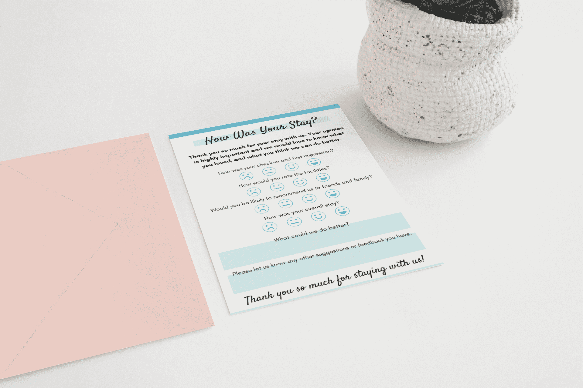 Airbnb Guest Feedback Form Template (A4 + Letter PDF) view 2