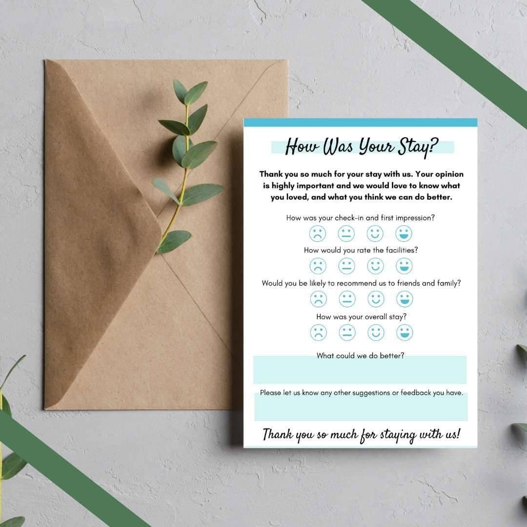 Airbnb Guest Feedback Form Template (A4 + Letter PDF) view 5