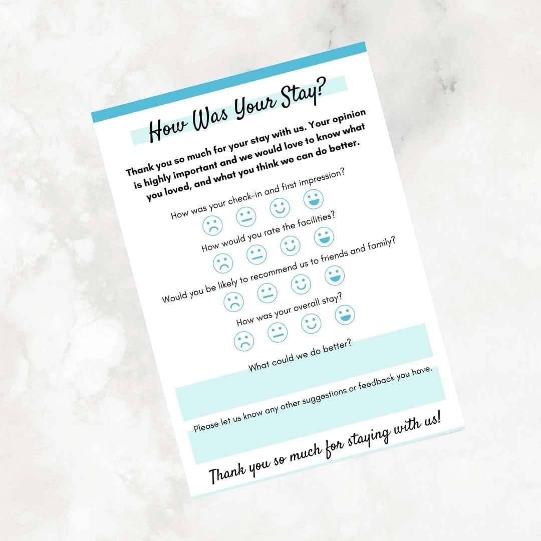 Airbnb Guest Feedback Form Template (A4 + Letter PDF) view 6