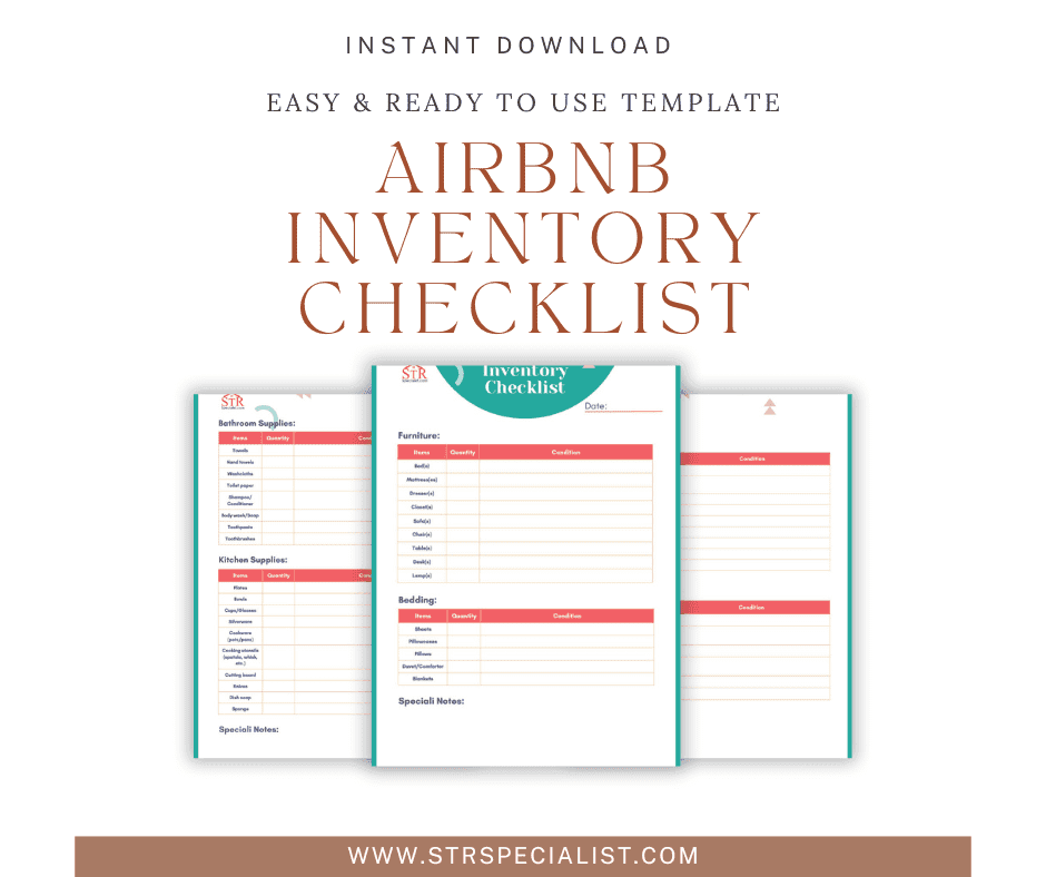 Airbnb Inventory Checklist for Property Setup (PDF) view 2