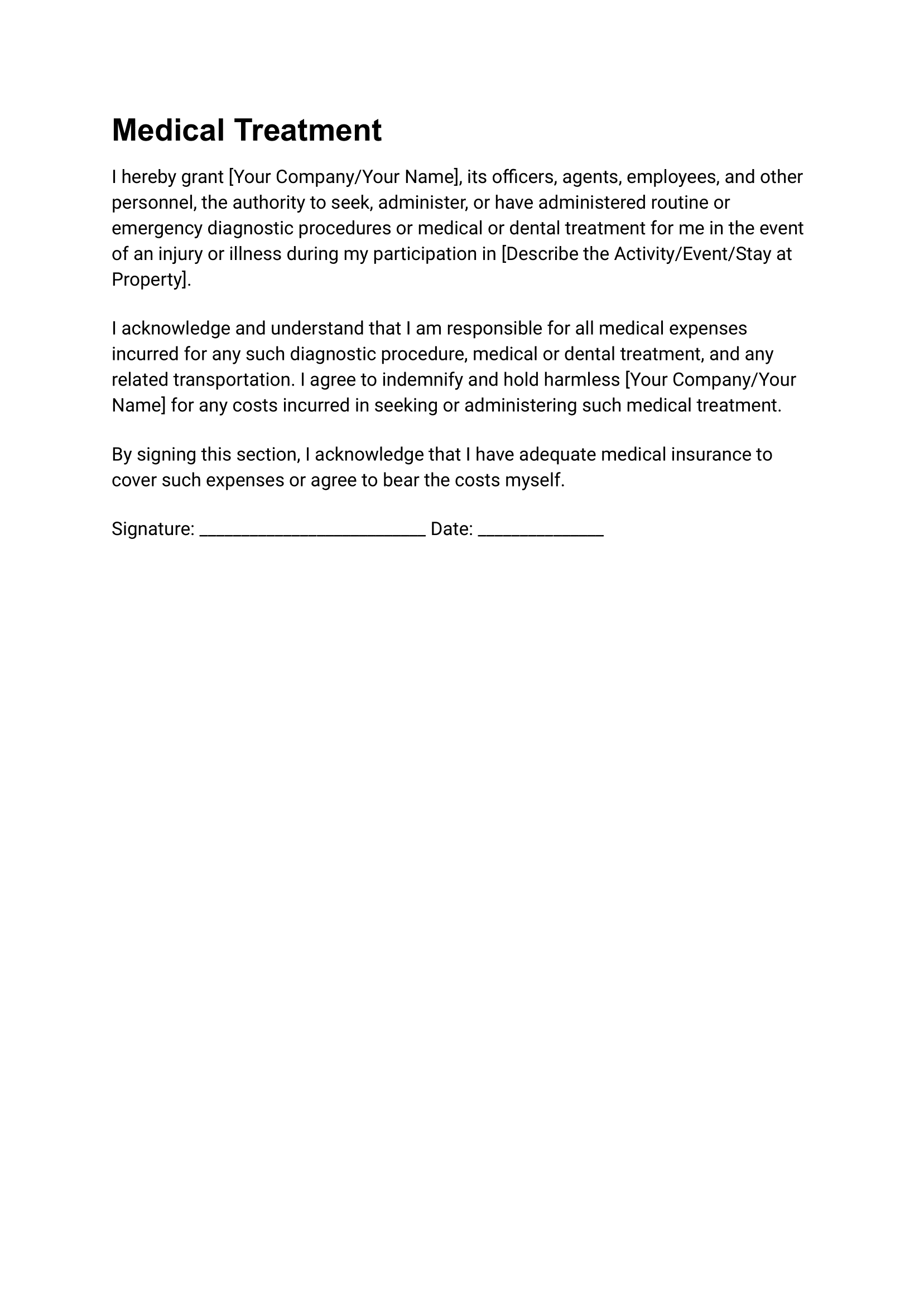 Airbnb Guest Liability Waiver Template view 6