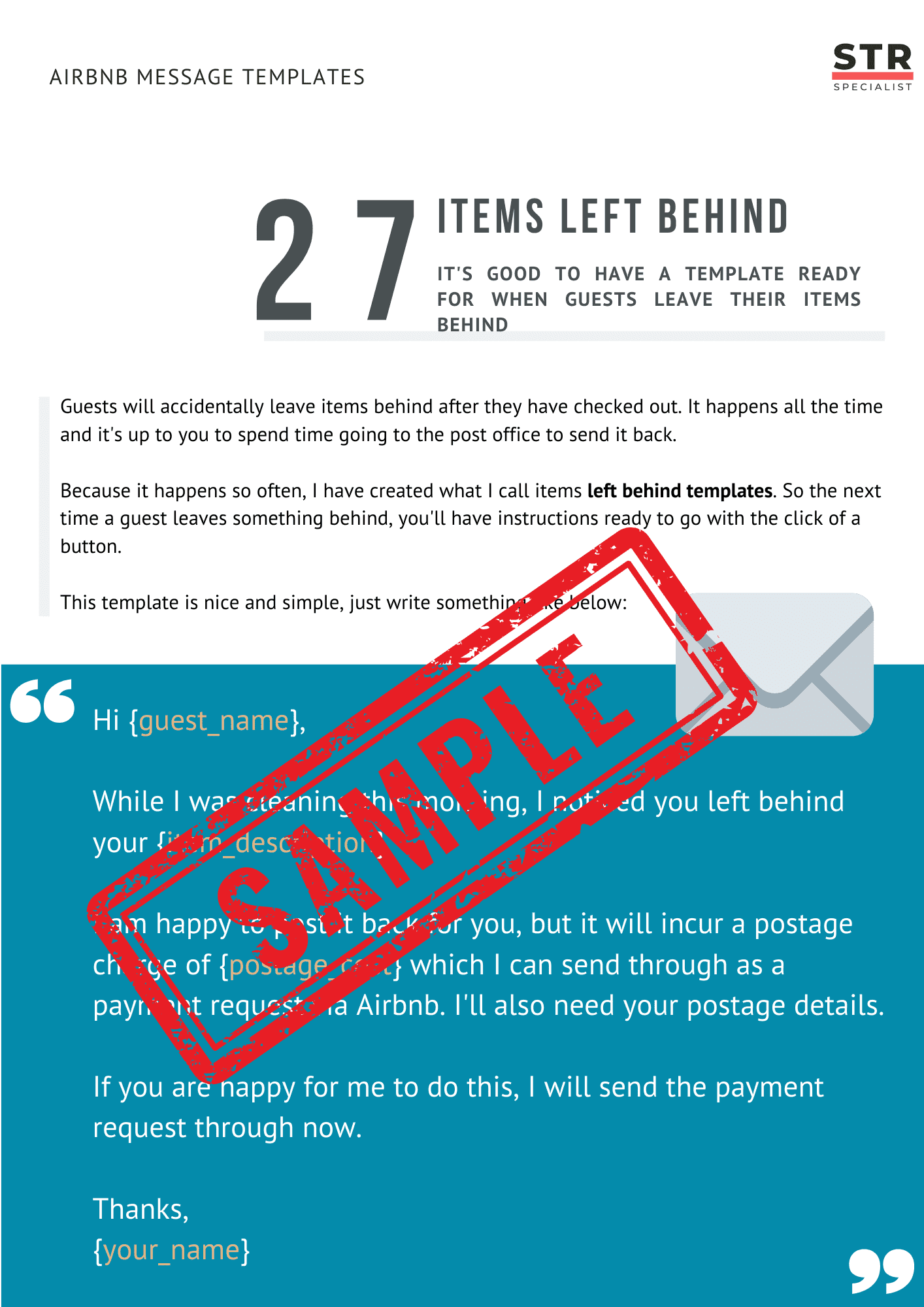 Airbnb Guest Message Templates Bundle: 30 Ready-to-Send Scripts (PDF) view 2