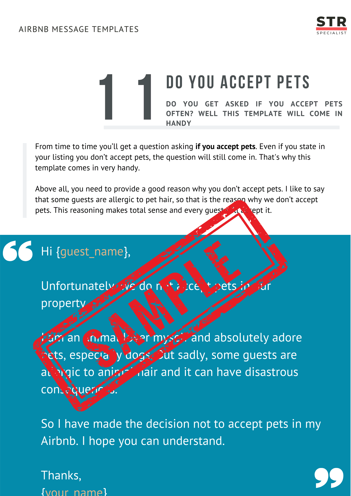 Airbnb Guest Message Templates Bundle: 30 Ready-to-Send Scripts (PDF) view 4