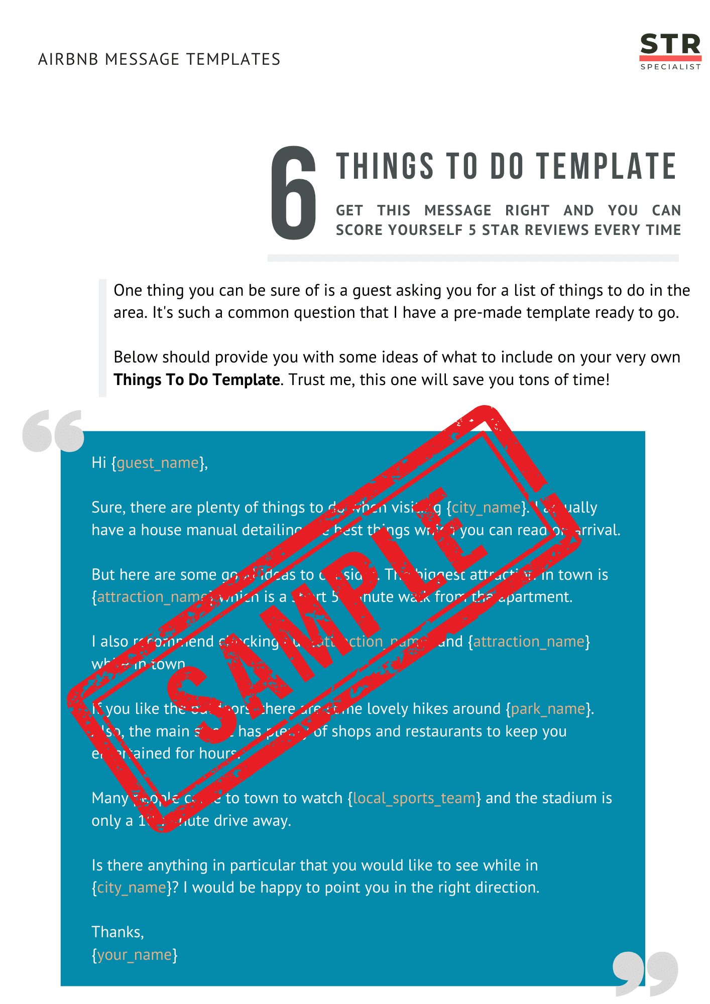 Airbnb Guest Message Templates Bundle: 30 Ready-to-Send Scripts (PDF) view 6