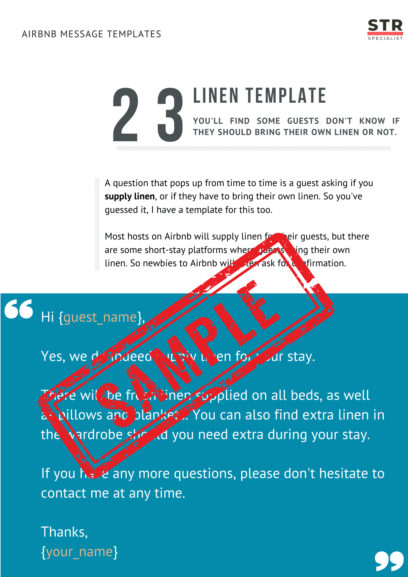 Airbnb Guest Message Templates Bundle: 30 Ready-to-Send Scripts (PDF) view 7