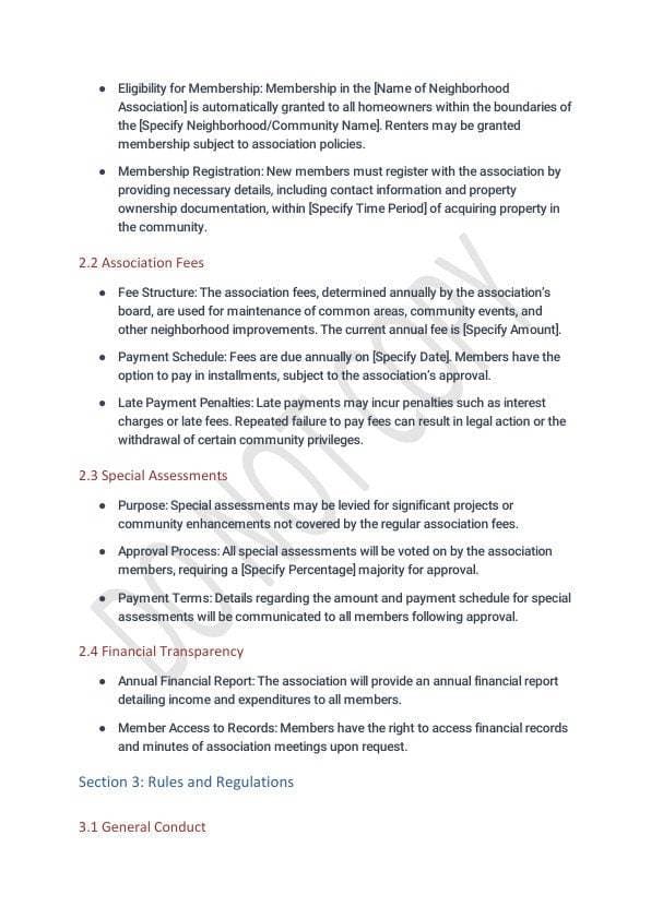 Neighborhood Agreement Template for Airbnb & STR Hosts view 6