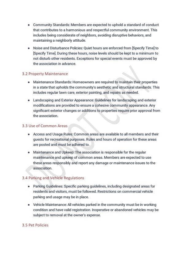 Neighborhood Agreement Template for Airbnb & STR Hosts view 7