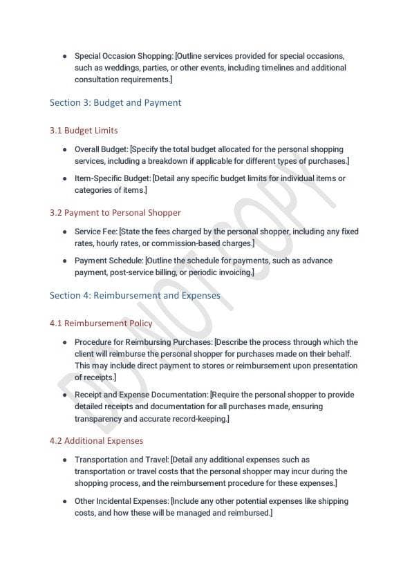 Personal Assistant Agreement Template for Airbnb & STR Hosts view 4