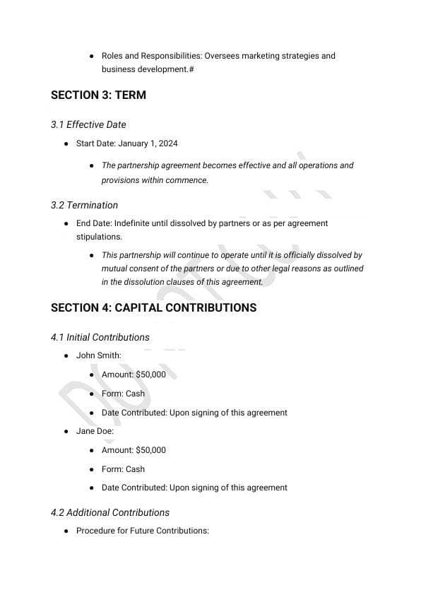 Business Partnership Agreement Template for Airbnb & STR Hosts view 2