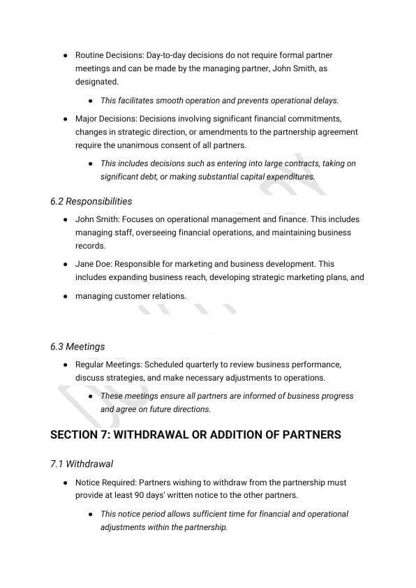 Business Partnership Agreement Template for Airbnb & STR Hosts view 4