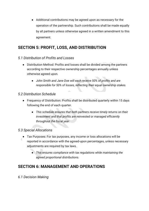 Business Partnership Agreement Template for Airbnb & STR Hosts view 6