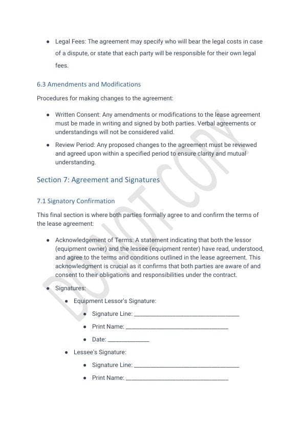 Fitness Equipment Lease Agreement Template for Airbnb & STR Hosts view 3
