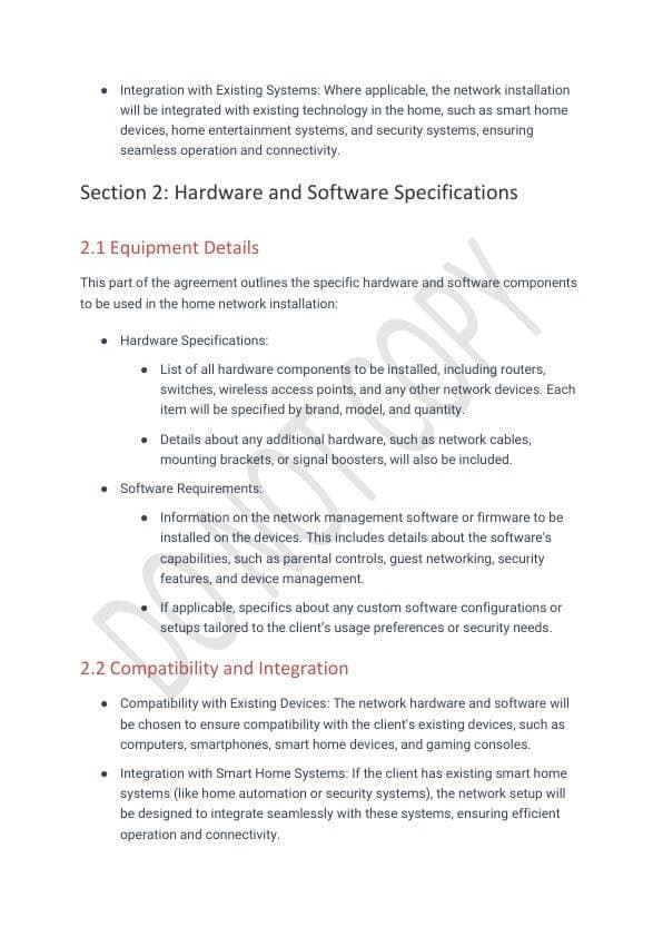 Home Network Installation Contract Template for Airbnb & STR Hosts view 5