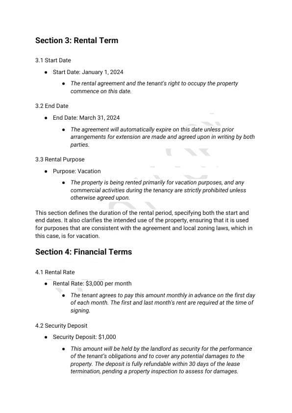 Short-Term Rental Agreement Template for Airbnb & STR Hosts view 2