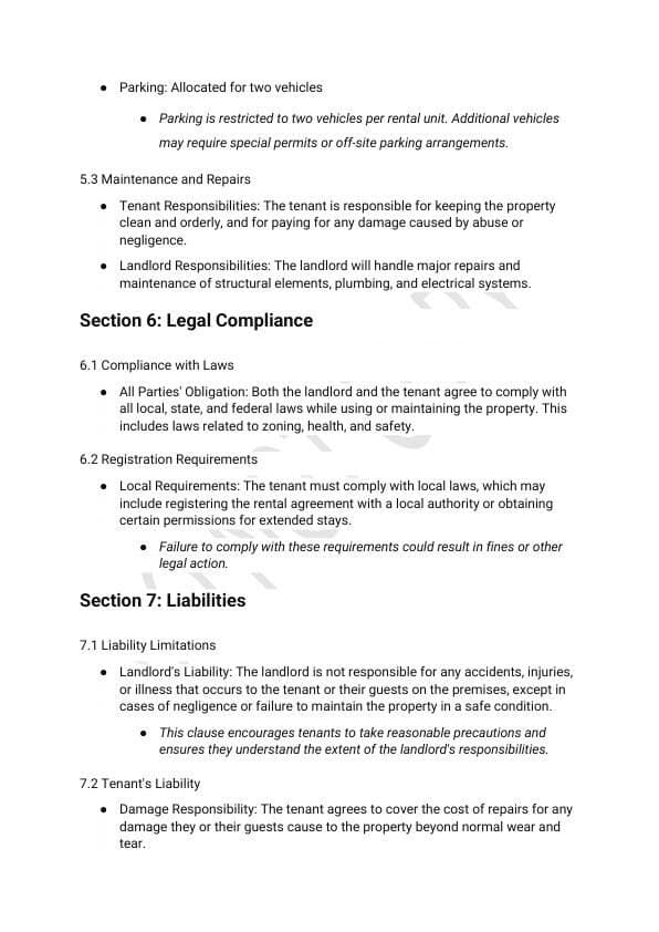 Short-Term Rental Agreement Template for Airbnb & STR Hosts view 4