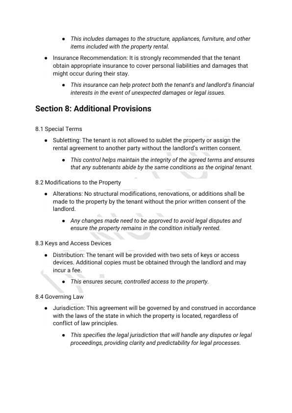 Short-Term Rental Agreement Template for Airbnb & STR Hosts view 6