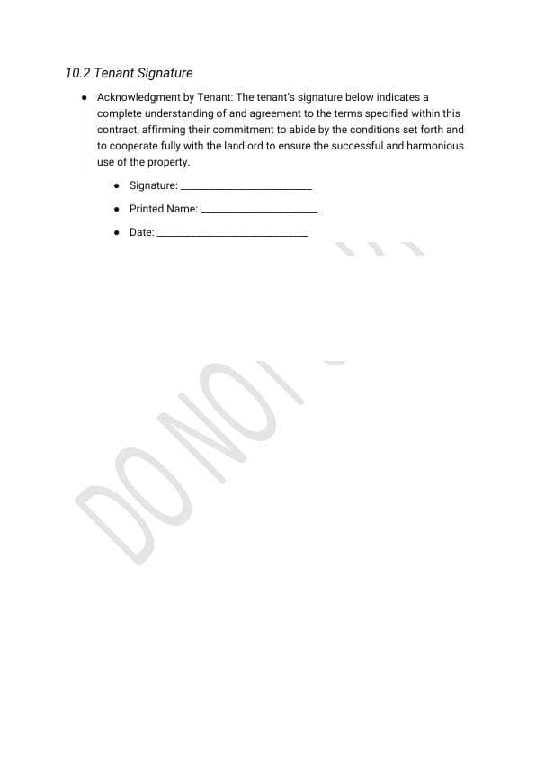 Simple Lease Agreement Template for Property Owners & Hosts view 7