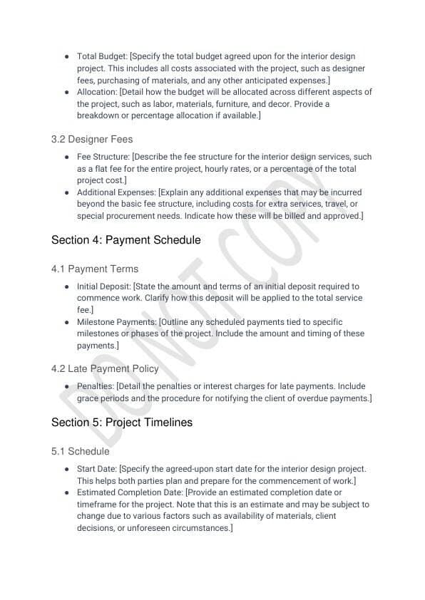 Interior Design Contract Template for Airbnb & STR Hosts view 2