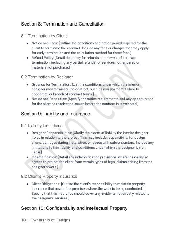 Interior Design Contract Template for Airbnb & STR Hosts view 4