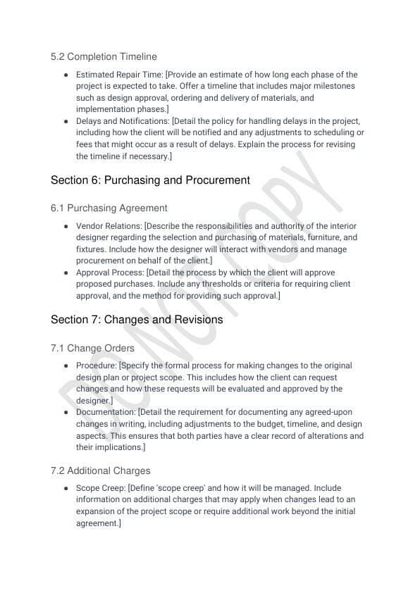 Interior Design Contract Template for Airbnb & STR Hosts view 5