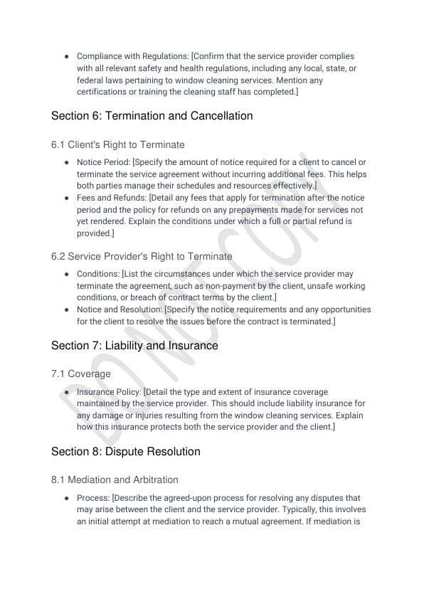 Window Cleaning Contract Template for Airbnb & STR Hosts view 4