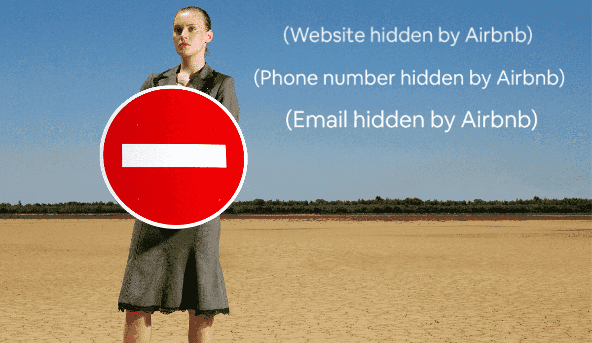 airbnb phone number hidden