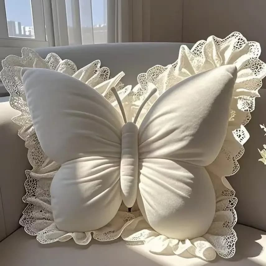 Princess Butterfly Pillow for Airbnb Bedroom | Cozy STR Decor