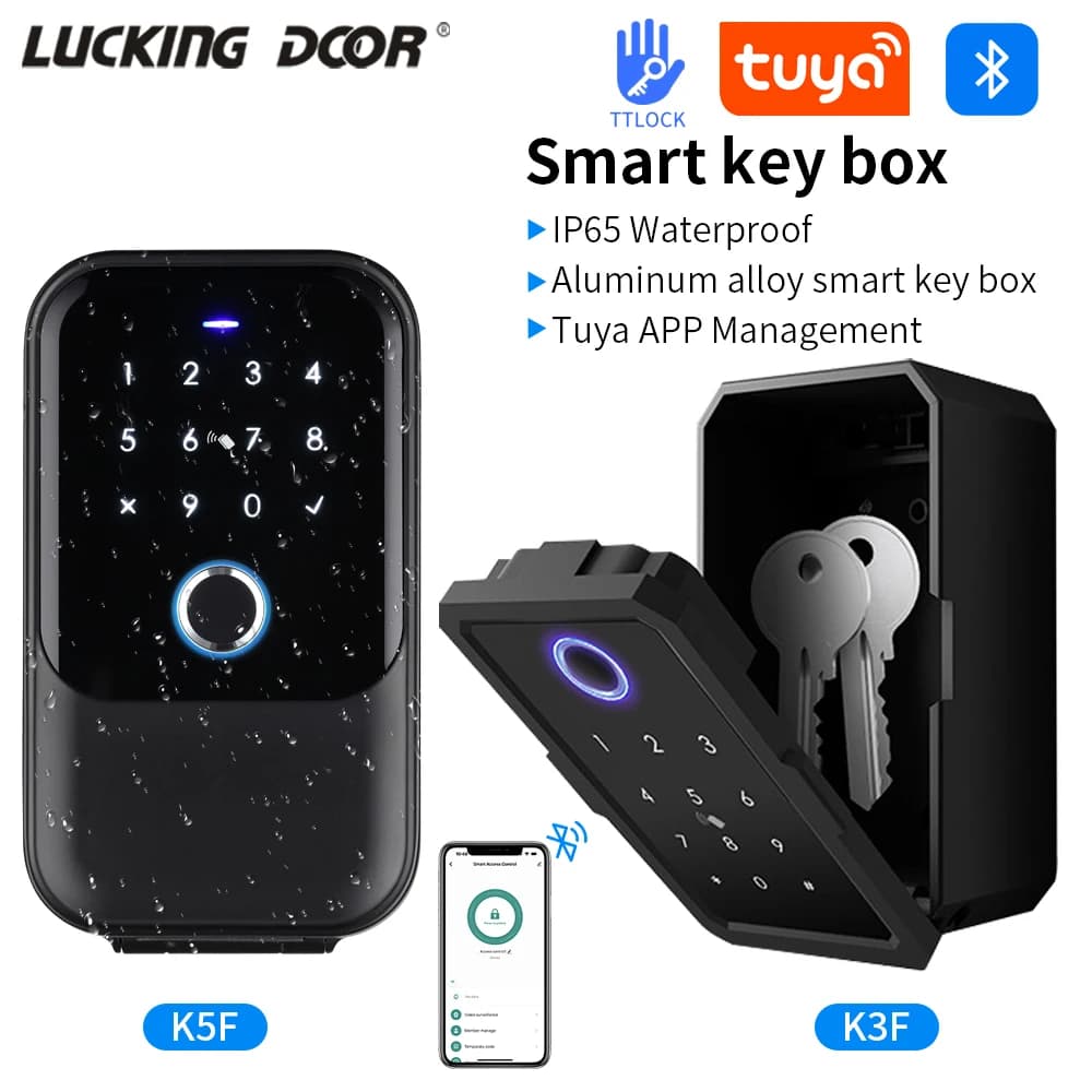 Smart Fingerprint Key Safe Box for Airbnb Self Check-In Tech