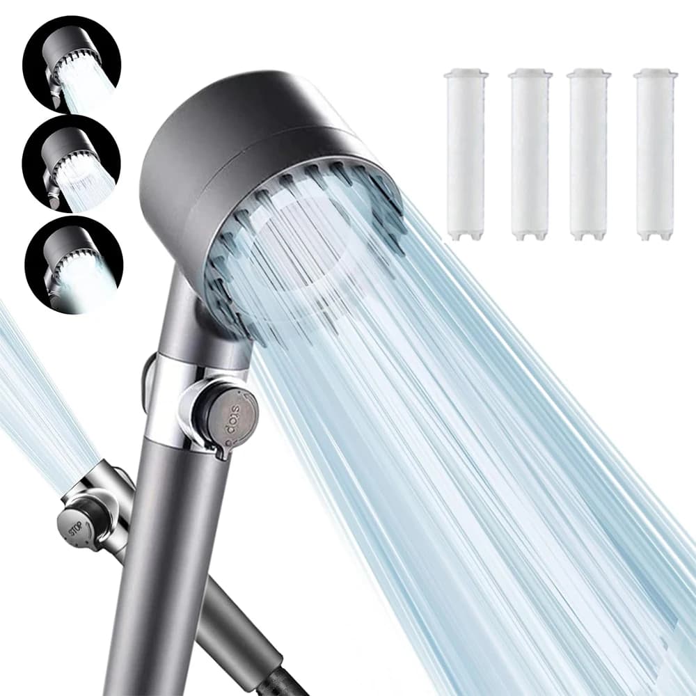 3-Mode Shower Head with Massage for Airbnb Bathroom Hosts