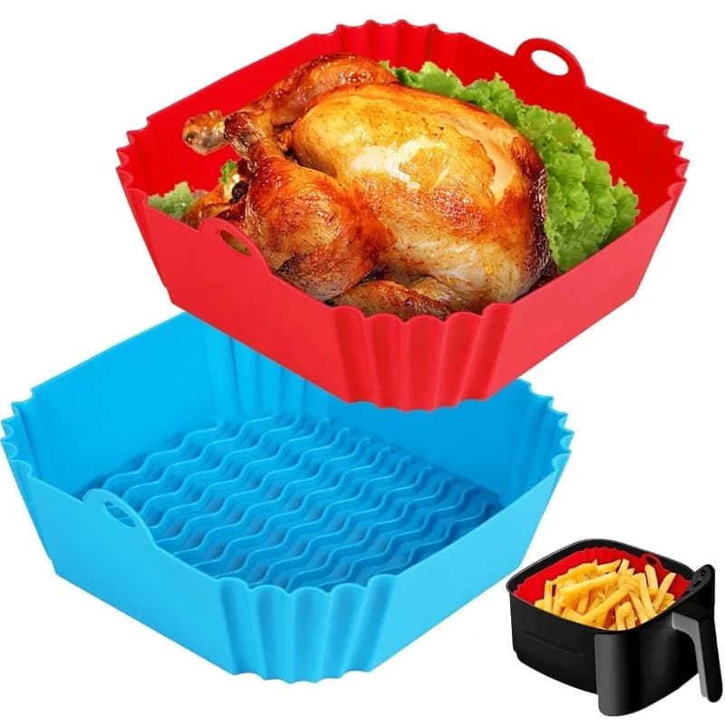 Air Fryer Silicone Liners for Airbnb Kitchen | Reusable STR Essentials