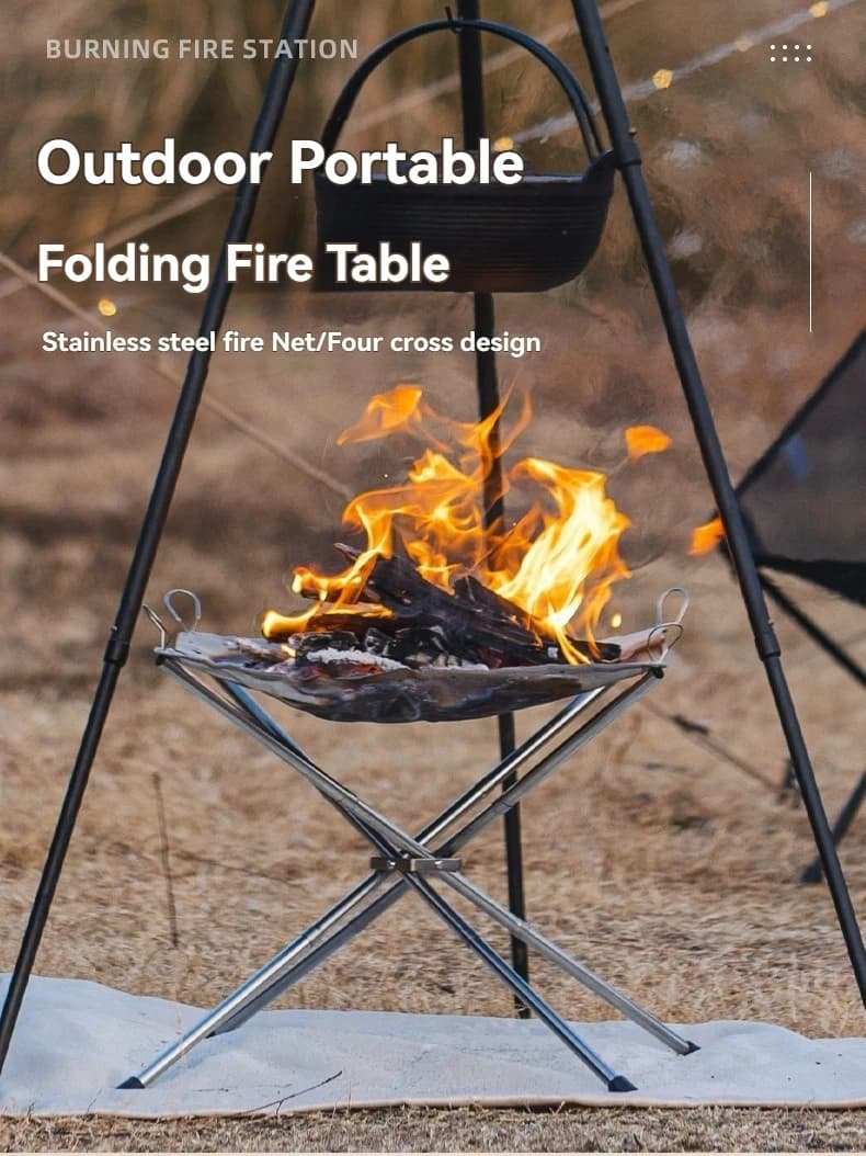 Portable Outdoor Fire Pit for Airbnb Patio & STR Backyard Spaces