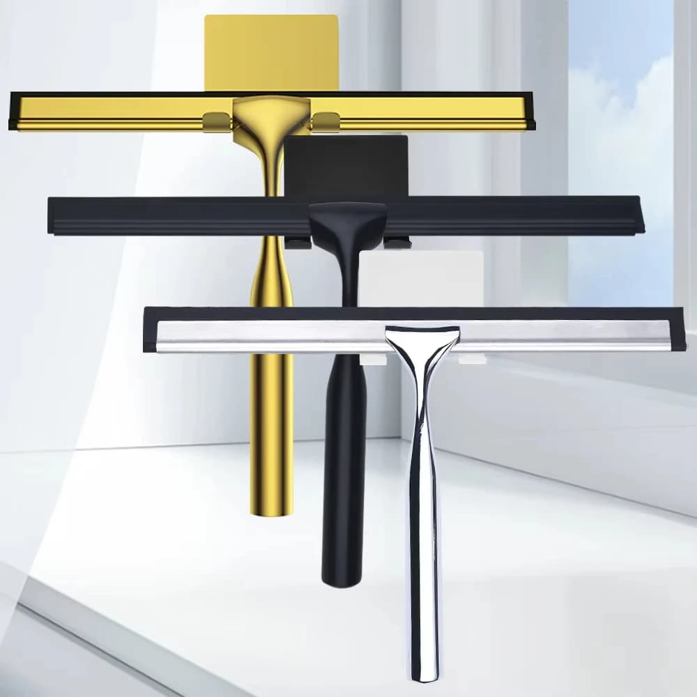 Wall-Mounted Bathroom Squeegee for Airbnb Cleaning