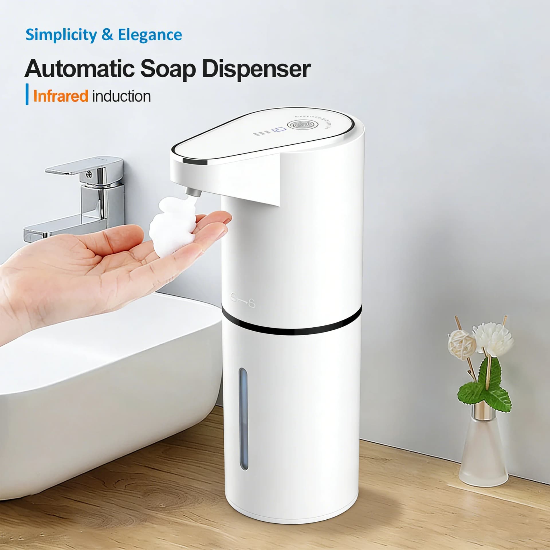 Automatic Soap Dispenser for Airbnb Bathroom | Wall Mounted STR Supply