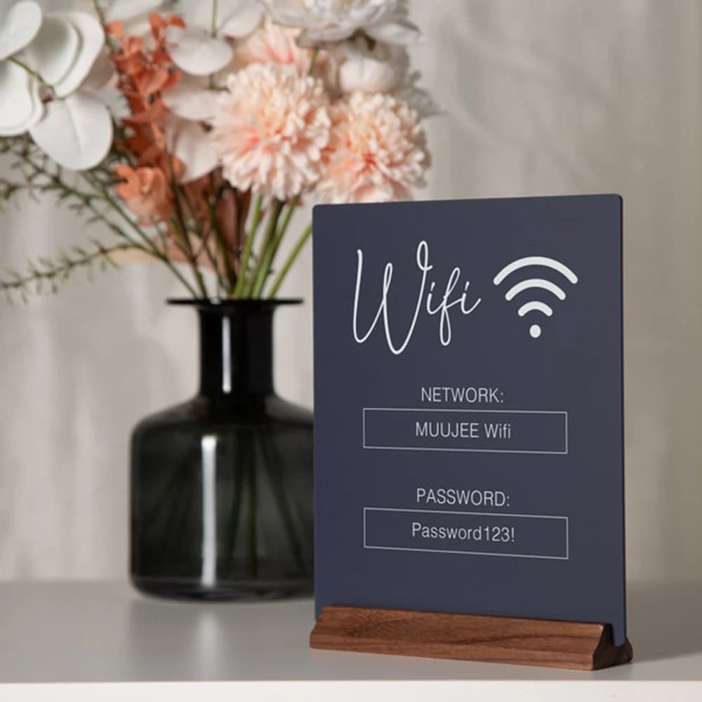 Welcome Guestbook Sign for Vacation Rental Guest Arrival