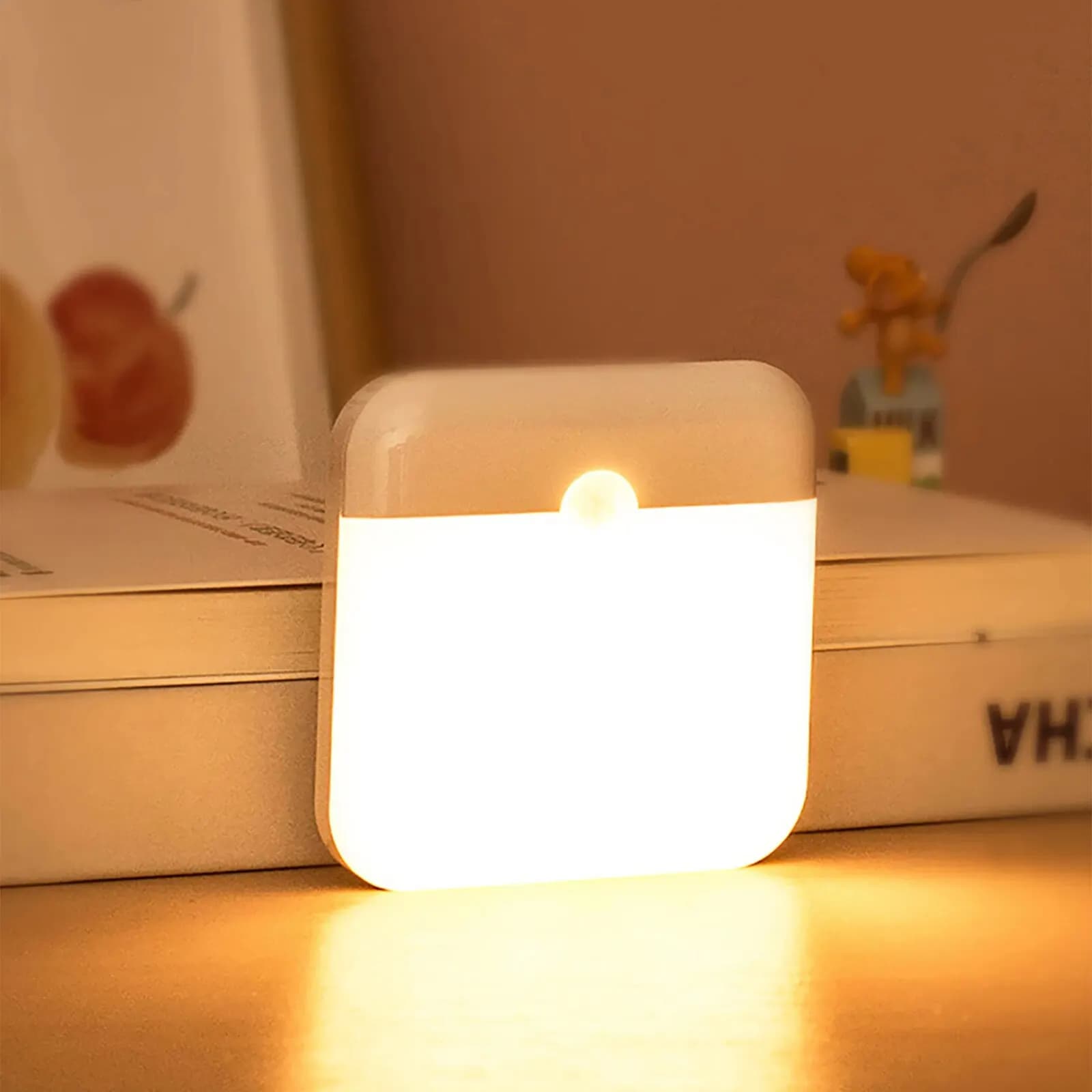 LED Motion Sensor Night Light for Airbnb Bathroom Ambiance