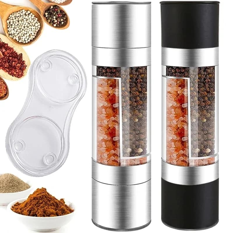2-in-1 Salt and Pepper Grinder for Airbnb Kitchen Essentials